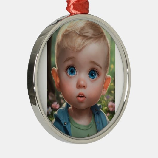 Baby gedruckt ornament aus metall (Rechts)