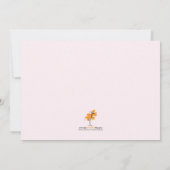 Baby-Geklapper-Duschen-Einladung Einladung (Rückseite)