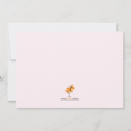 Baby-Geklapper-Duschen-Einladung Einladung (Rückseite)