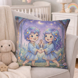 Baby Gemini Zodiac Nursery Kids Kissen