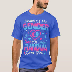 Baby Gender offenbaren Dusche rosa oder blaue Oma T-Shirt