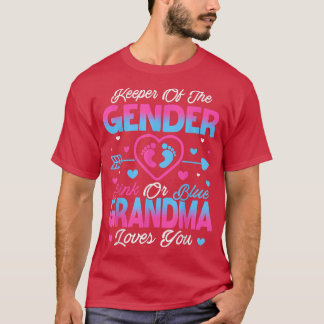 Baby Gender offenbaren Dusche rosa oder blaue Oma  T-Shirt