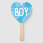 Baby Gender offenbaren Rauchbombe Boy Girl Blue Pi Fächer (Rückseite)