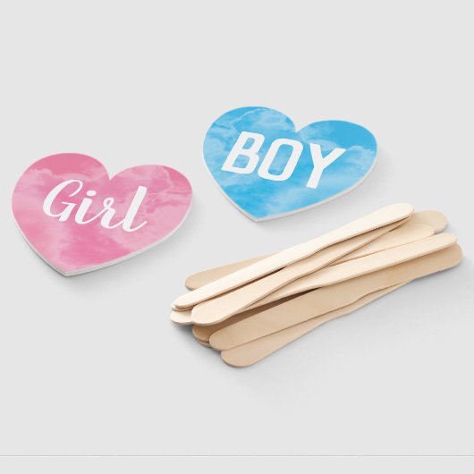 Baby Gender offenbaren Rauchbombe Boy Girl Blue Pi Fächer (Non-assembled)