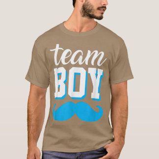 Baby Gender Reveal Ankündigung Party Team Boy Men T-Shirt