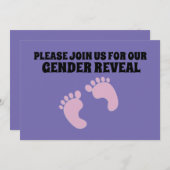 BABY GENDER REVEAL CUSTOM PARTY EINLADUNGEN (Vorne/Hinten)