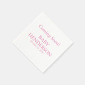 Baby Gender Reveal Paper Party Napkins Serviette (Ecke)