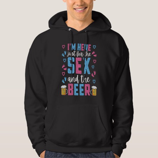 Baby Gender Reveal Party  Beer Dad Men Hoodie (Vorderseite)