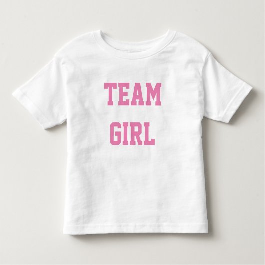 Baby Gender Reveal Party Shirt Team GIRL (Vorderseite)