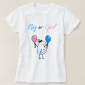 Baby Gender Reveal Party T-Shirt (Design vorne)