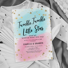 Baby Gender Reveal Twinkle Twinkle Little Star Inv Einladung