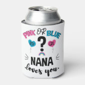 Baby Gender zeigen rosa oder blaue Nana Lieben Sie Dosenkühler (Kanne Vorderseite)