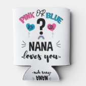 Baby Gender zeigen rosa oder blaue Nana Lieben Sie Dosenkühler (Rückseite)