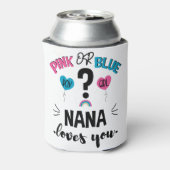Baby Gender zeigen rosa oder blaue Nana Lieben Sie Dosenkühler (Kanne Rückseite)