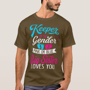 Baby Gender zeigt Dusche pink oder blau große Schw T-Shirt