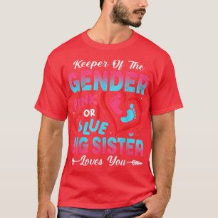 Baby Gender zeigt Dusche pink oder blau große Schw T-Shirt