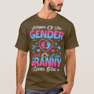 Baby Gender zeigt Dusche pink oder blaue Granny Li T-Shirt