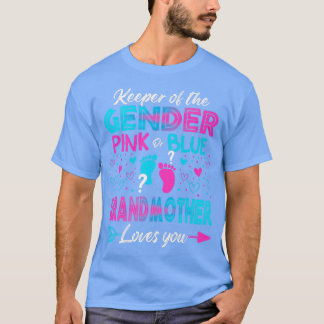 Baby Gender zeigt Dusche pink oder blaue Großmutte T-Shirt
