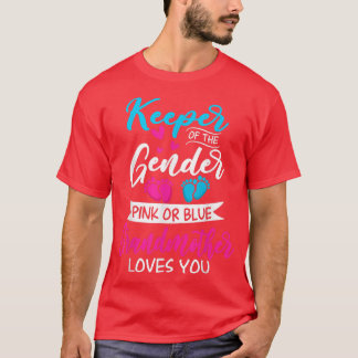 Baby Gender zeigt Dusche pink oder blaue Großmutte T-Shirt