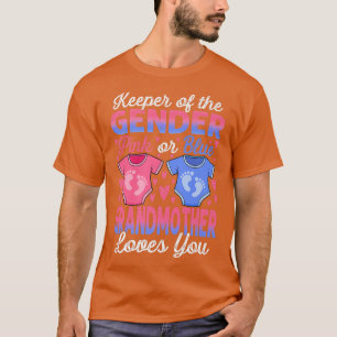 Baby Gender zeigt Dusche pink oder blaue Großmutte T-Shirt