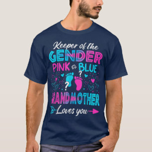 Baby Gender zeigt Dusche pink oder blaue Großmutte T-Shirt