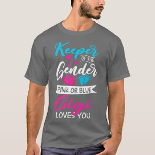 Baby Gender zeigt Dusche rosa oder blaue Gigi Lieb T-Shirt