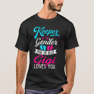 Baby Gender zeigt Dusche rosa oder blaue Gigi Lieb T-Shirt