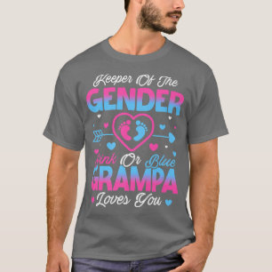 Baby Gender zeigt Dusche rosa oder blaue Grampa Li T-Shirt