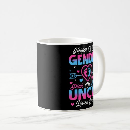 Baby Gender zeigt Dusche rosa oder blaue Lieben Kaffeetasse (VorderseiteRechts)