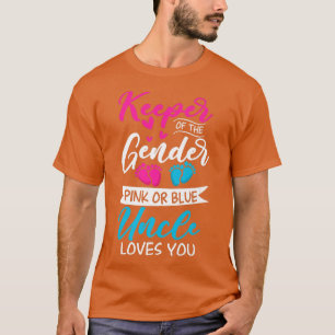 Baby Gender zeigt Dusche rosa oder blaue Lieben T-Shirt