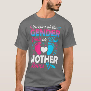 Baby Gender zeigt Dusche rosa oder blaue Mutter Li T-Shirt