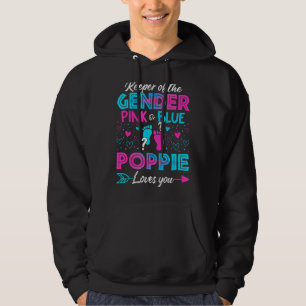 Baby Gender zeigt Dusche Rosa oder blaue Poppie Li Hoodie