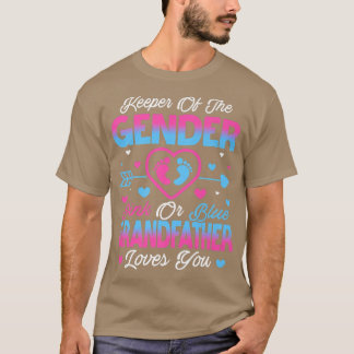 Baby Gender zeigt Dusche rosa oder blauer Großvate T-Shirt