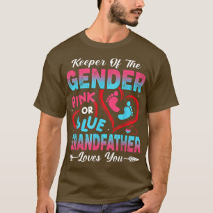 Baby Gender zeigt Dusche rosa oder blauer Großvate T-Shirt