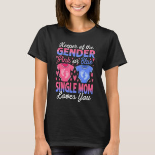 Baby Gender zeigt Dusche Rosa oder Blauer Single M T-Shirt