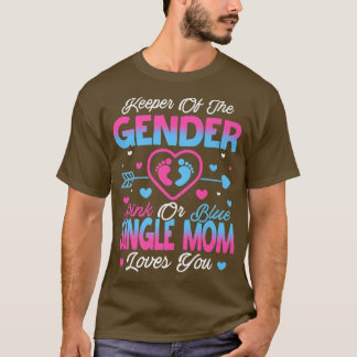 Baby Gender zeigt Dusche Rosa oder Blauer Single M T-Shirt