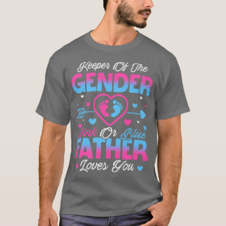 Baby Gender zeigt Dusche Rosa oder Blauer Vater Li T-Shirt