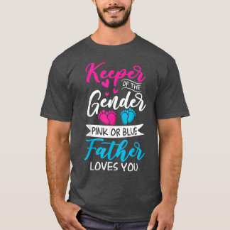 Baby Gender zeigt Dusche Rosa oder Blauer Vater Li T-Shirt