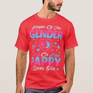 Baby Gender zeigt Dusche Rosa oder Blaupappy Liebe T-Shirt