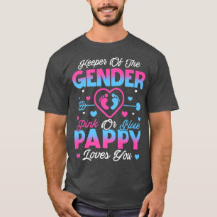 Baby Gender zeigt Dusche Rosa oder Blaupappy Liebe T-Shirt