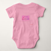 BABY GENIUS ONESY STRAMPLER (Rückseite)