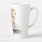 Baby Gepard Leser Latte Tasse (Rechts)