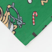 Baby-Gesang-Lied-Muster Fleecedecke (Ecke)