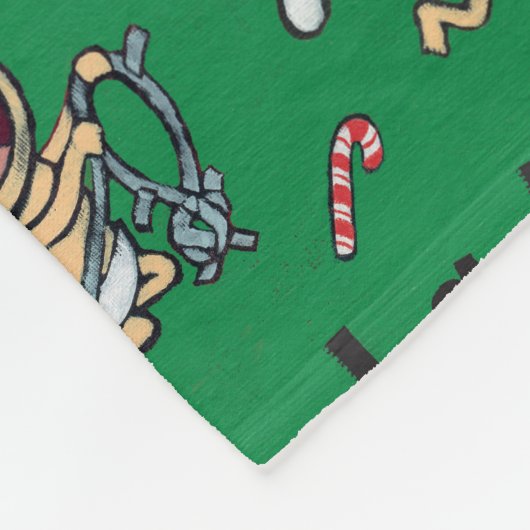 Baby-Gesang-Lied-Muster Fleecedecke (Ecke)