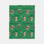 Baby-Gesang-Lied-Muster Fleecedecke (Vorderseite)