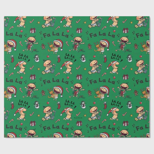 Baby-Gesang-Lied-Muster Geschenkpapier (Flach)