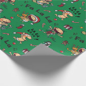 Baby-Gesang-Lied-Muster Geschenkpapier (Ecke)