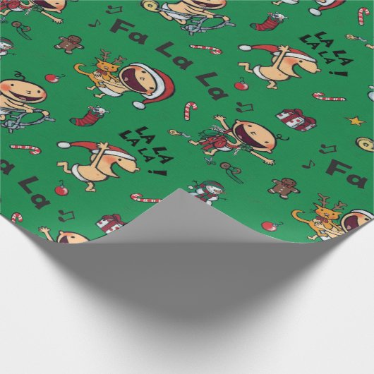 Baby-Gesang-Lied-Muster Geschenkpapier (Ecke)