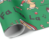 Baby-Gesang-Lied-Muster Geschenkpapier (Rolleneckpunkt)