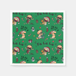 Baby-Gesang-Lied-Muster Serviette